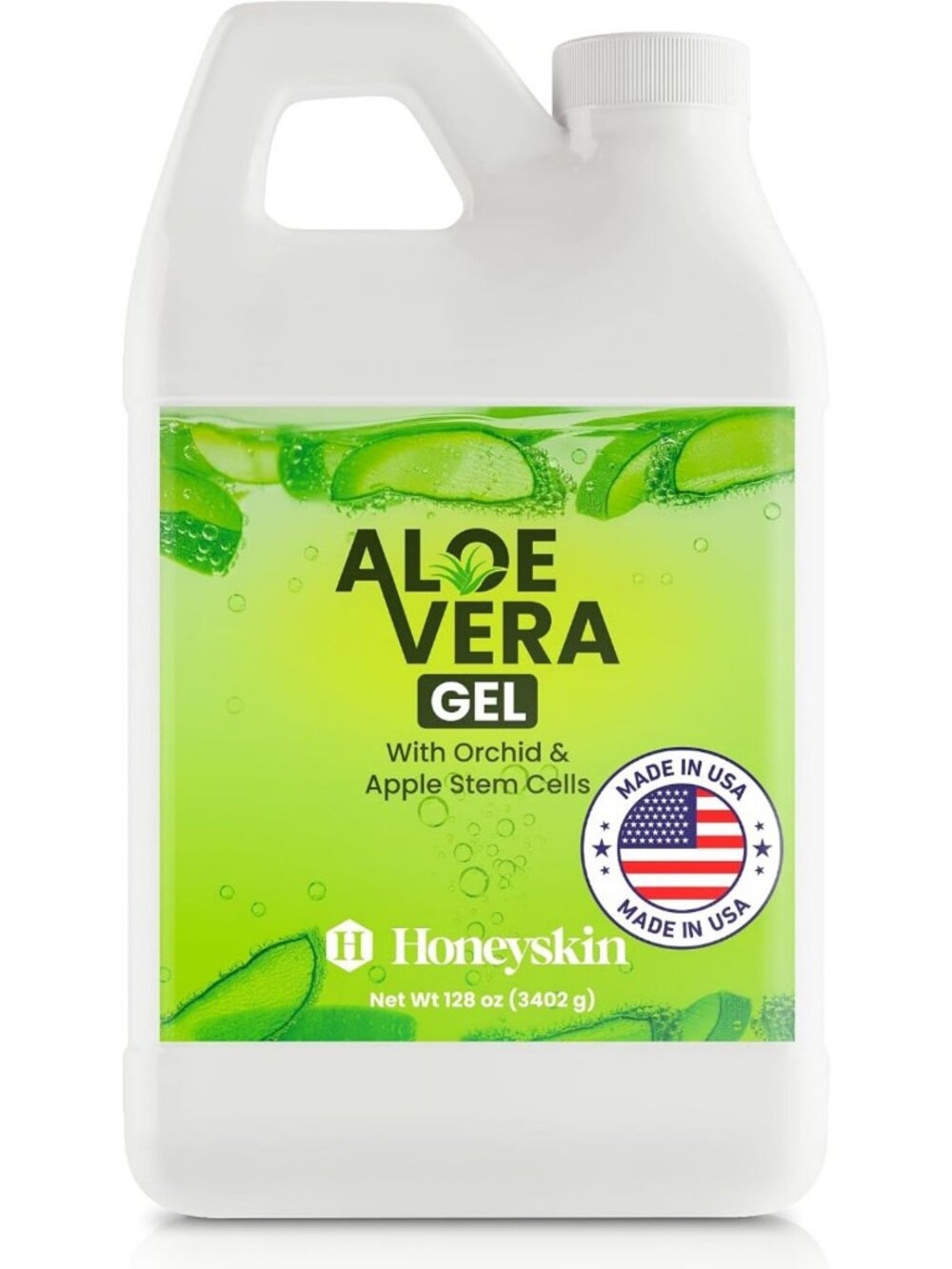 Organic 100% Aloe Vera Gel for Face & Body with Manuka Honey - A Fresh Aloe Vera